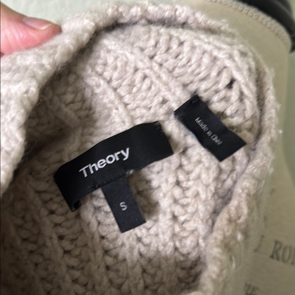 Theory Cream Cashmere Wool Sweater - Picture 5 of 6